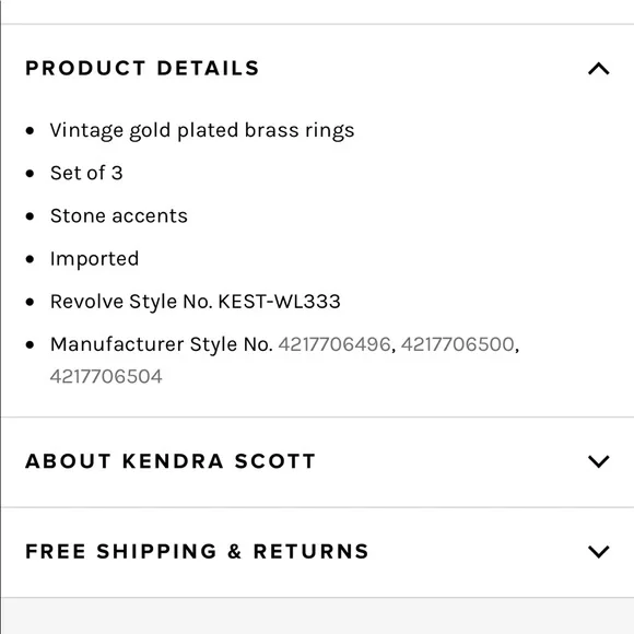 Kendra Scott Ring Set - Picture 2 of 14